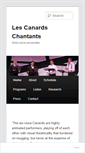 Mobile Screenshot of lescanardschantants.com
