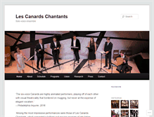 Tablet Screenshot of lescanardschantants.com
